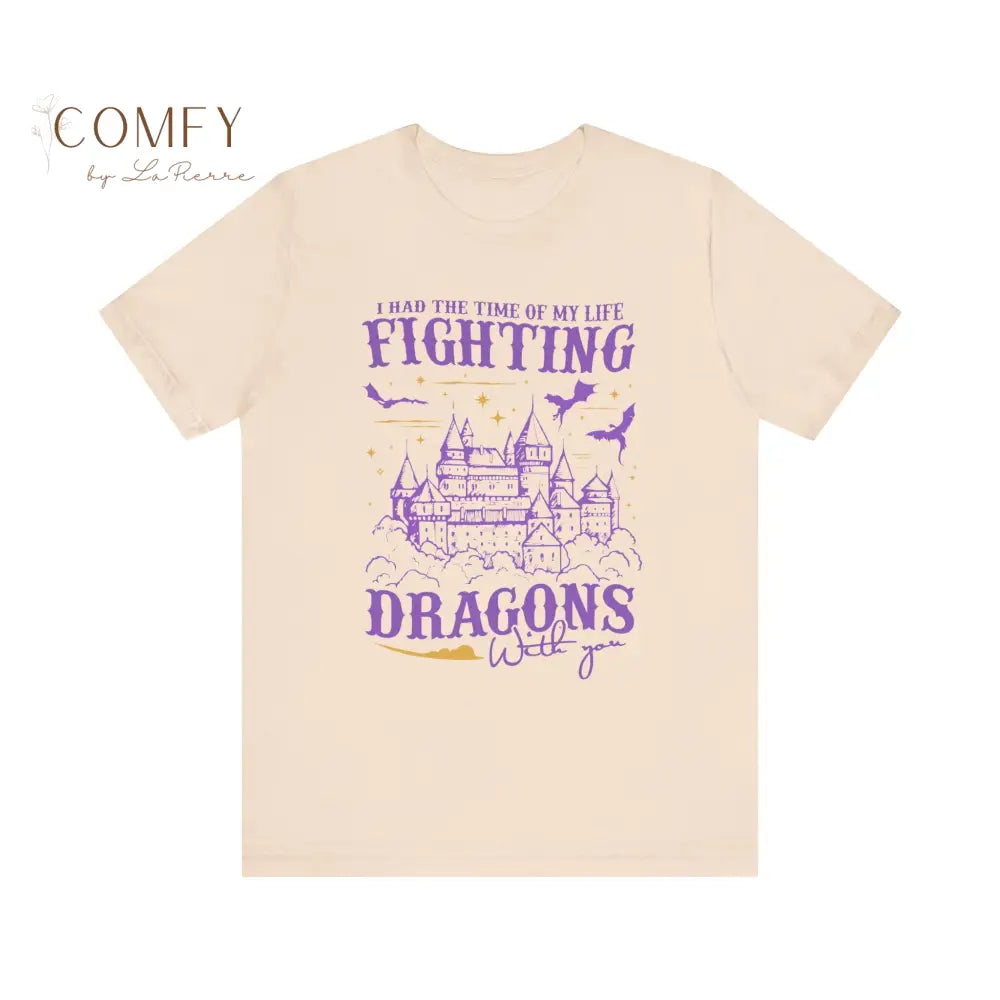 “Fighting Dragons With You” Inspired Tee • Nostalgic Friendship Era Shirt • Unisex Short Sleeve T-Shirt T-Shirt