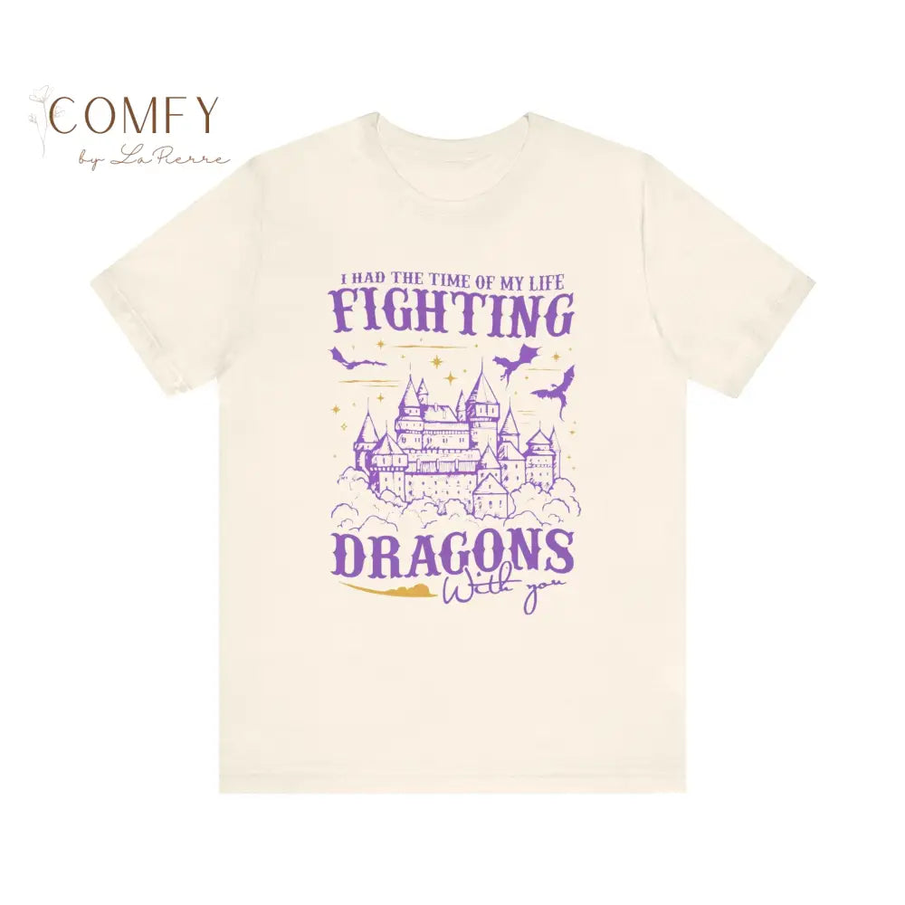 “Fighting Dragons With You” Inspired Tee • Nostalgic Friendship Era Shirt • Unisex Short Sleeve T-Shirt T-Shirt