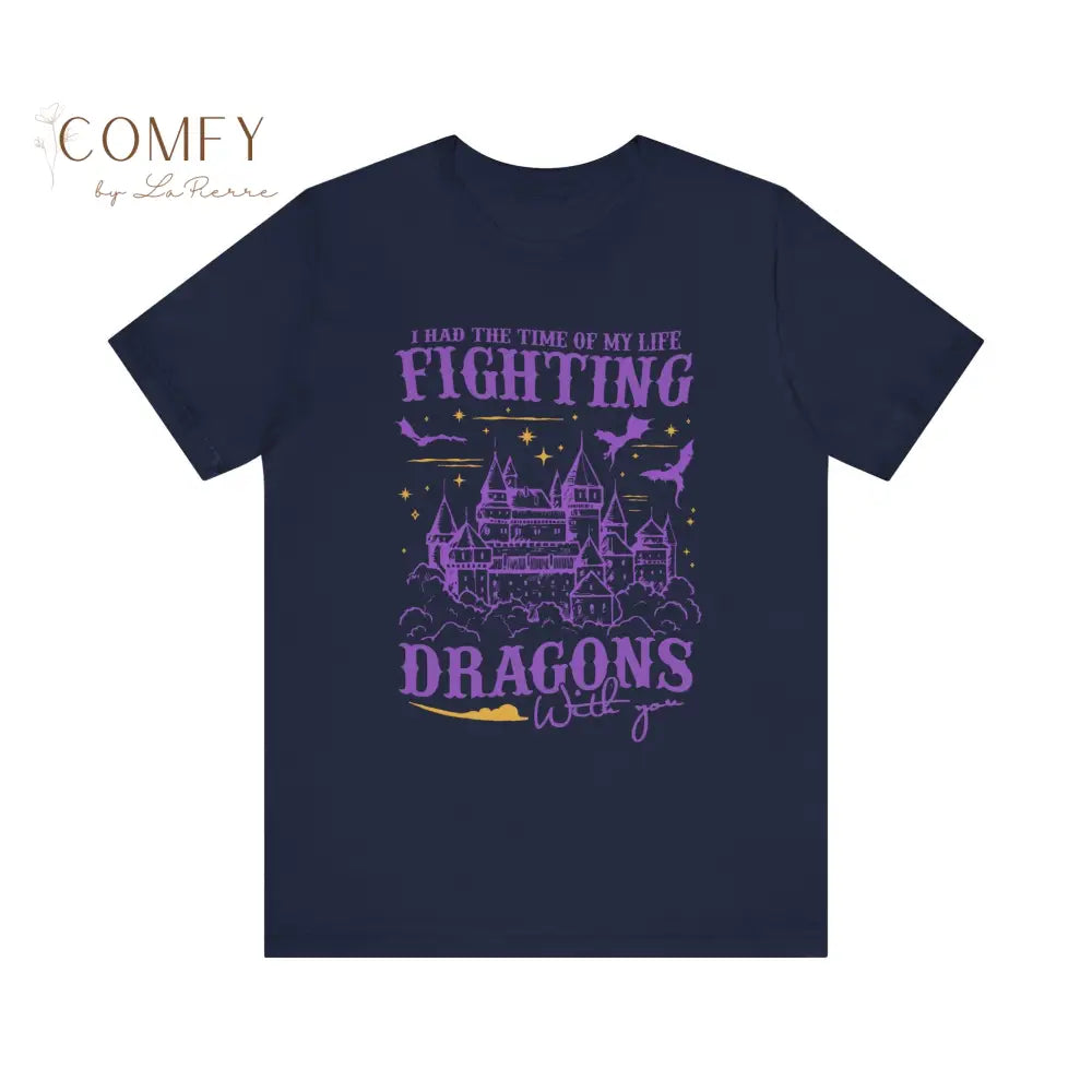 “Fighting Dragons With You” Inspired Tee • Nostalgic Friendship Era Shirt • Unisex Short Sleeve T-Shirt T-Shirt