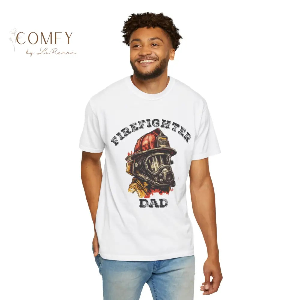Firefighter Dad shirt - Unisex Garment-Dyed T-shirt (S-4XL) T-Shirt