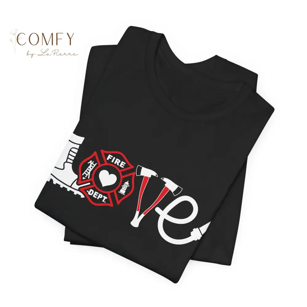 Firefighter / Firefighter Wife Shirt • Fire Dept Support Tee • Unisex Jersey Short Sleeve T-Shirt (XS–5XL) T-Shirt