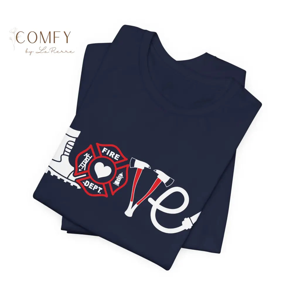 Firefighter / Firefighter Wife Shirt • Fire Dept Support Tee • Unisex Jersey Short Sleeve T-Shirt (XS–5XL) T-Shirt