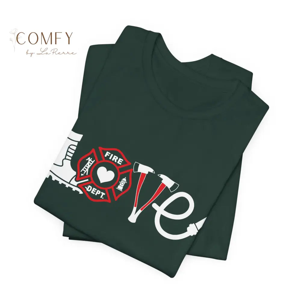 Firefighter / Firefighter Wife Shirt • Fire Dept Support Tee • Unisex Jersey Short Sleeve T-Shirt (XS–5XL) T-Shirt