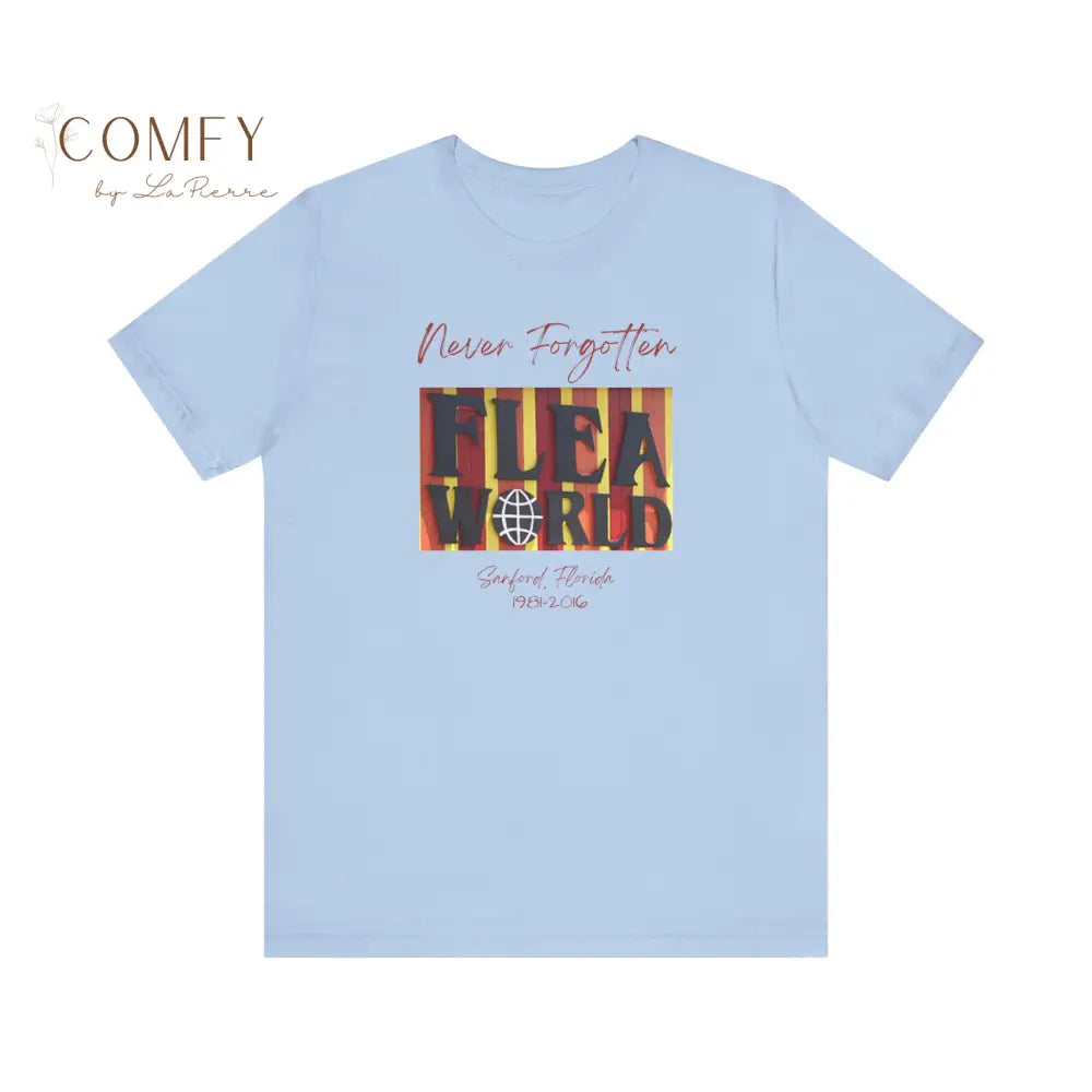 Flea World Sanford Florida Unisex Jersey Short Sleeve Tee (XS-5XL) Baby Blue / XS T-Shirt