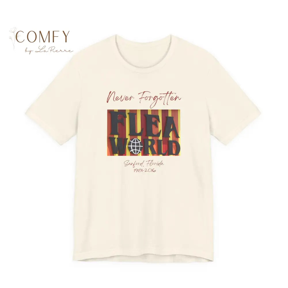 Flea World Sanford Florida Unisex Jersey Short Sleeve Tee (XS-5XL) Natural / XS T-Shirt