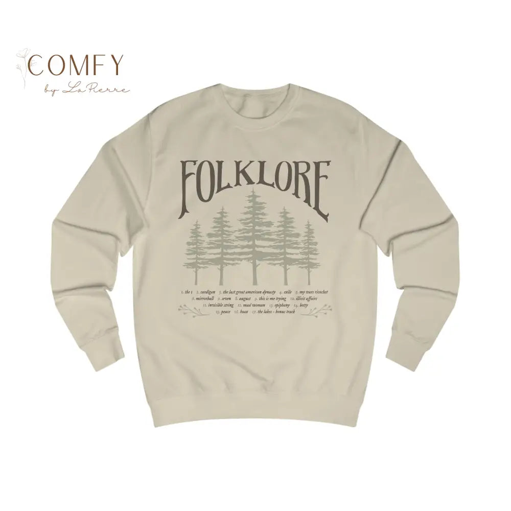 Folklore Lyrics TS Unisex Sweatshirt (S-2XL) Desert Sand / S Sweatshirt