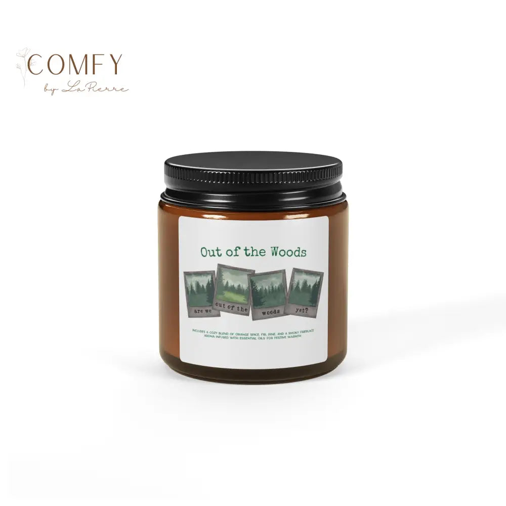 Forest Escape Scented Soy Candle • “Out of the Woods” Inspired Amber Jar Candle • Multiple Sizes Available Home Decor