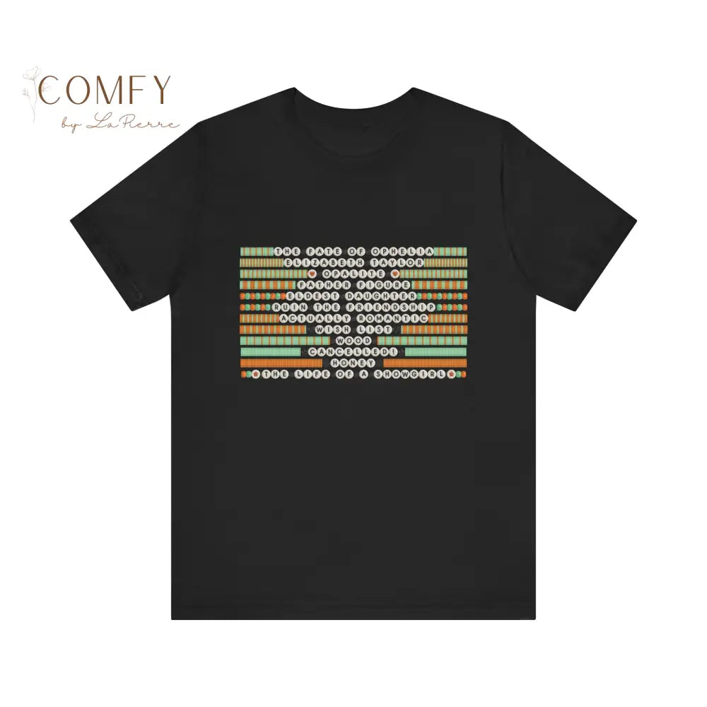 Friendship Bracelets Songs Graphic Tee • Colorful Music Lover T-Shirt • Retro Beaded Bracelet Aesthetic • Unisex Tee