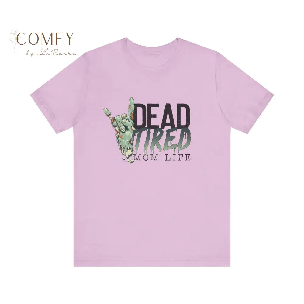 Funny Dead Tired Mom Shirt • Exhausted Mom Life Tee • Parenting Humor Graphic T-Shirt • Unisex Jersey Tee XS–5XL T-Shirt