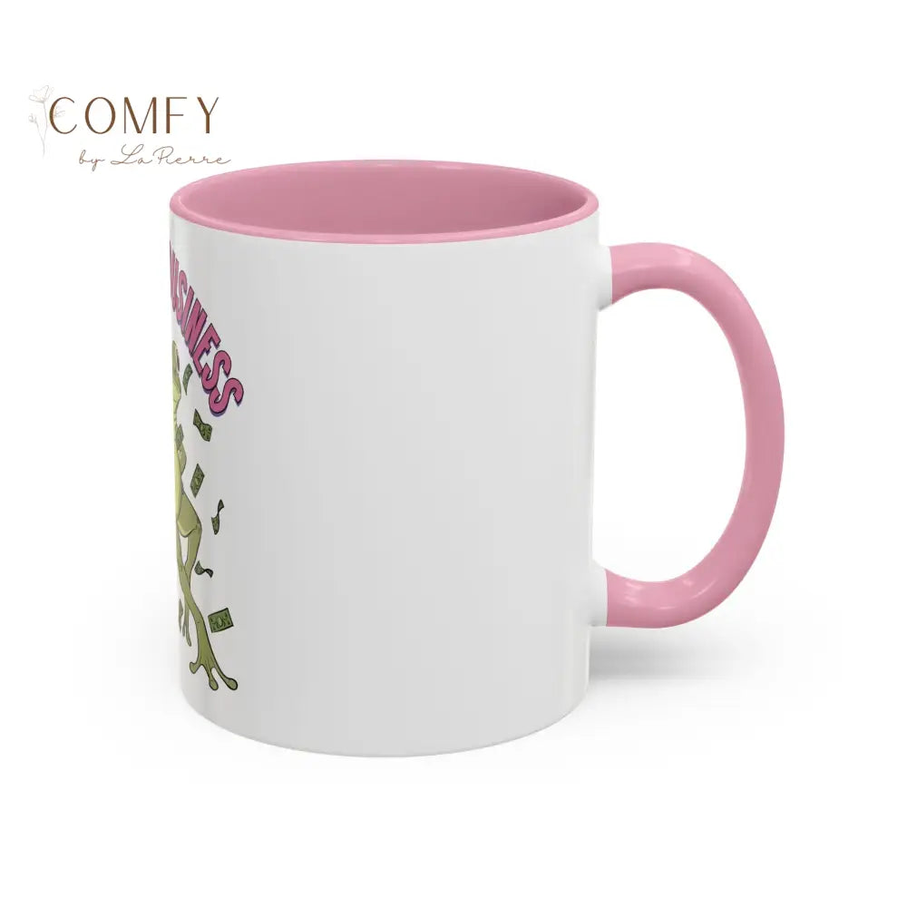 Funny Frog Pole Dance Mug • “Mind Your Business I’ve Got Bills to Pay” Coffee Cup • Pole Dancing Frog Humor Mug • Gift