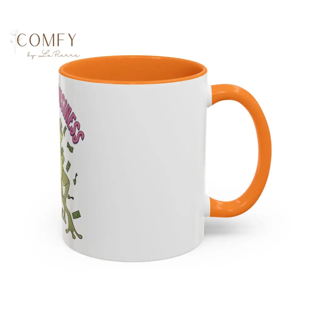 Funny Frog Pole Dance Mug • “Mind Your Business I’ve Got Bills to Pay” Coffee Cup • Pole Dancing Frog Humor Mug • Gift