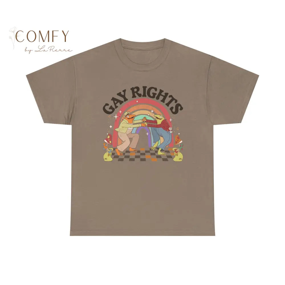 Gay Rights Dancing Frogs Shirt • Funny LGBTQ+ Pride Frog Graphic Tee • Unisex Cotton T-Shirt (XS–5XL) T-Shirt