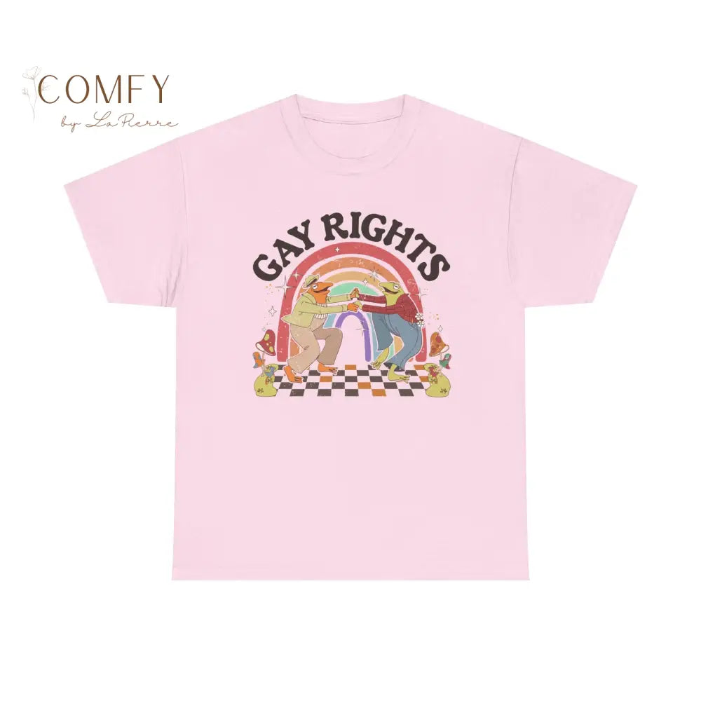 Gay Rights Dancing Frogs Shirt • Funny LGBTQ+ Pride Frog Graphic Tee • Unisex Cotton T-Shirt (XS–5XL) T-Shirt