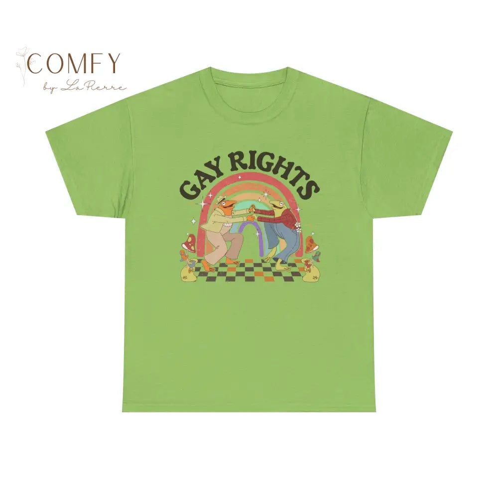 Gay Rights Dancing Frogs Shirt • Funny LGBTQ+ Pride Frog Graphic Tee • Unisex Cotton T-Shirt (XS–5XL) T-Shirt