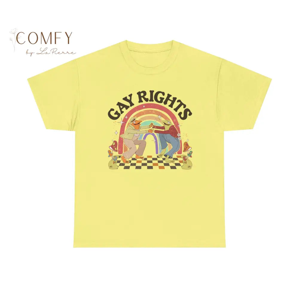 Gay Rights Dancing Frogs Shirt • Funny LGBTQ+ Pride Frog Graphic Tee • Unisex Cotton T-Shirt (XS–5XL) T-Shirt