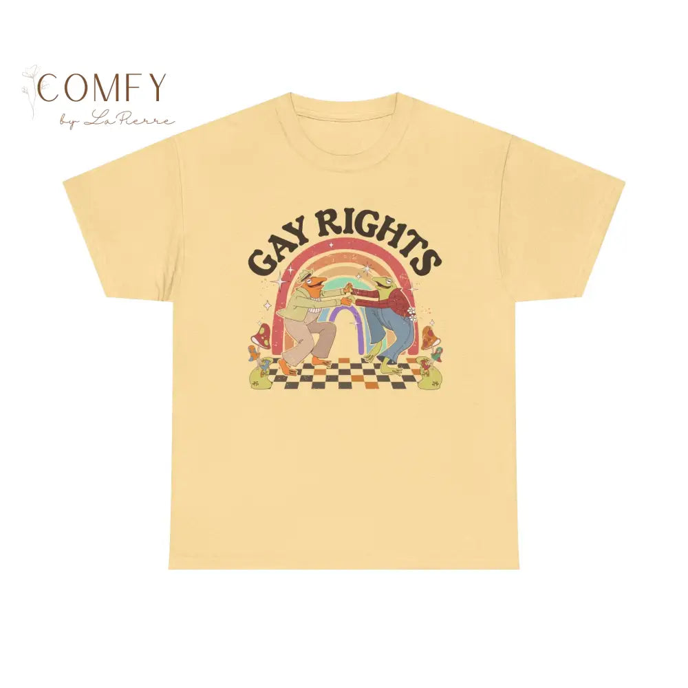 Gay Rights Dancing Frogs Shirt • Funny LGBTQ+ Pride Frog Graphic Tee • Unisex Cotton T-Shirt (XS–5XL) T-Shirt