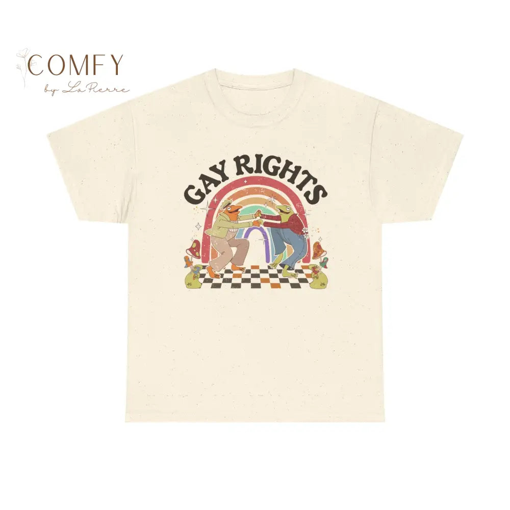 Gay Rights Dancing Frogs Shirt • Funny LGBTQ+ Pride Frog Graphic Tee • Unisex Cotton T-Shirt (XS–5XL) T-Shirt