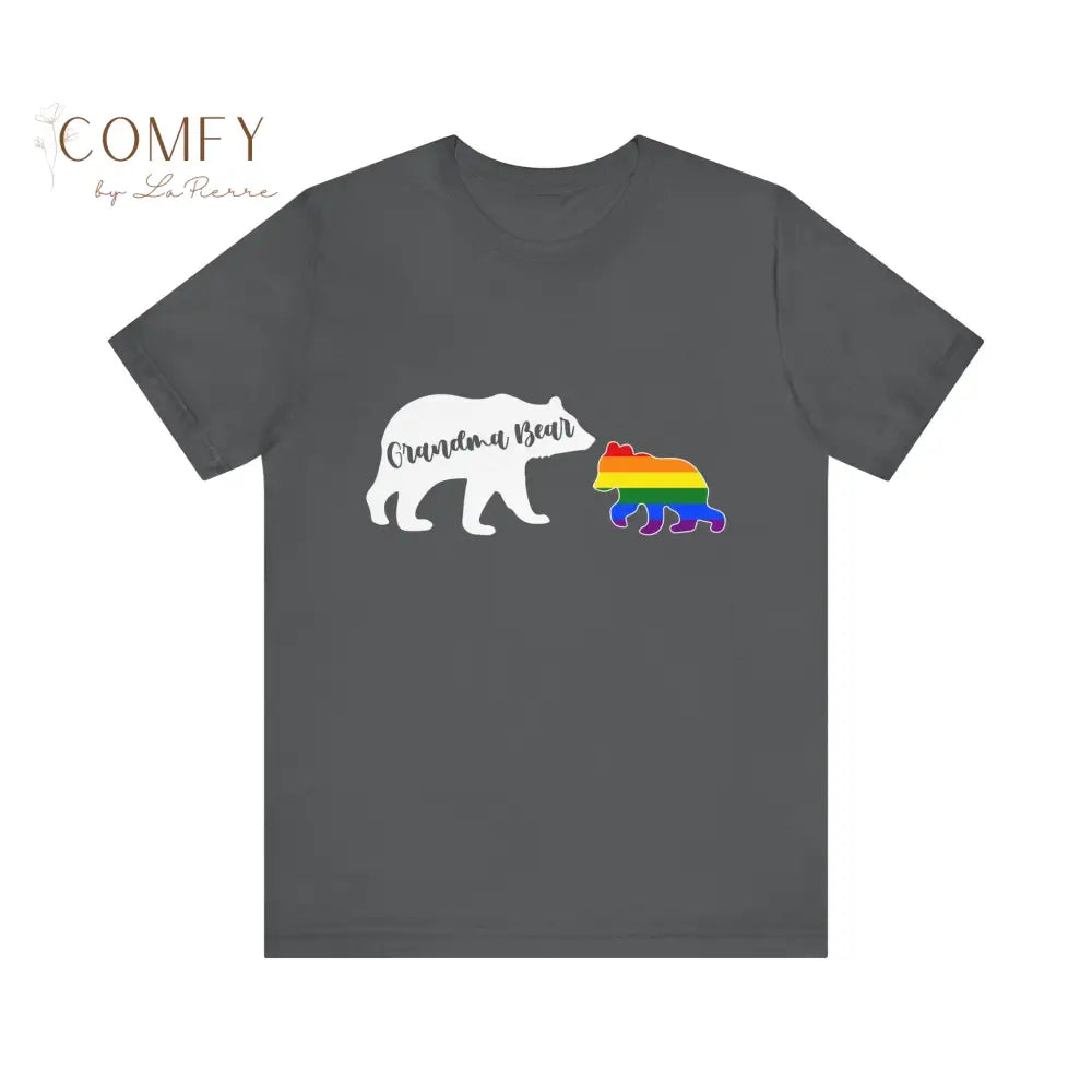Grandma Bear Pride Shirt • LGBTQ+ Rainbow Grandma Tee • Unisex Jersey Short Sleeve T-Shirt (XS–5XL) T-Shirt