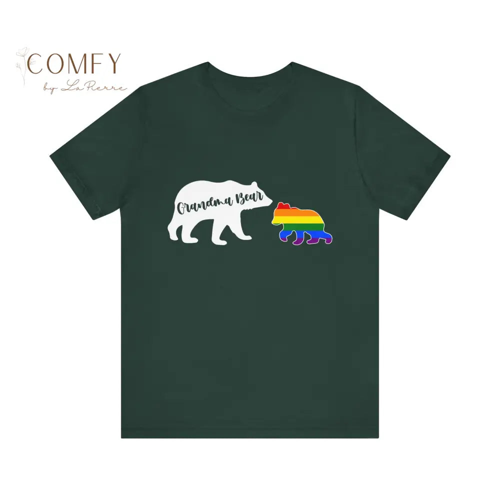 Grandma Bear Pride Shirt • LGBTQ+ Rainbow Grandma Tee • Unisex Jersey Short Sleeve T-Shirt (XS–5XL) T-Shirt