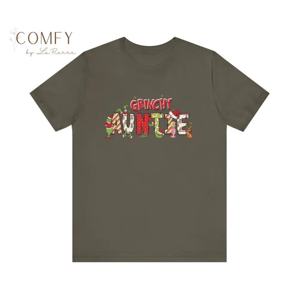 Green Guy Auntie shirt - Unisex Jersey Short Sleeve Tee (XS-5XL) Army / XS T-Shirt