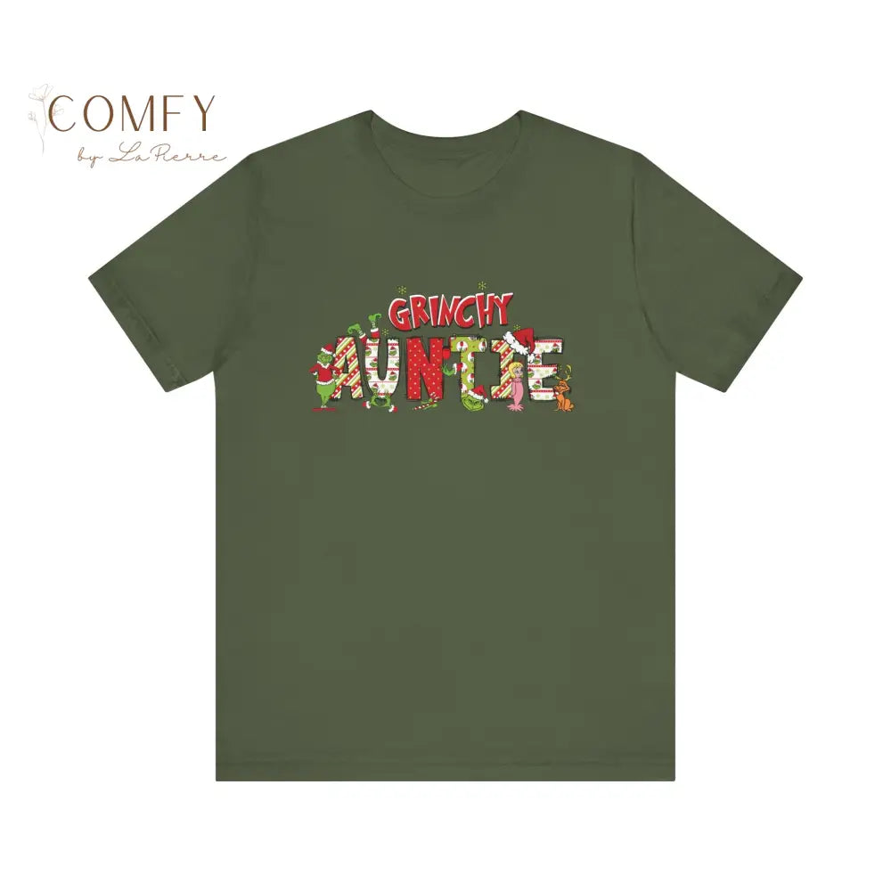 Green Guy Auntie shirt - Unisex Jersey Short Sleeve Tee (XS-5XL) Military Green / XS T-Shirt