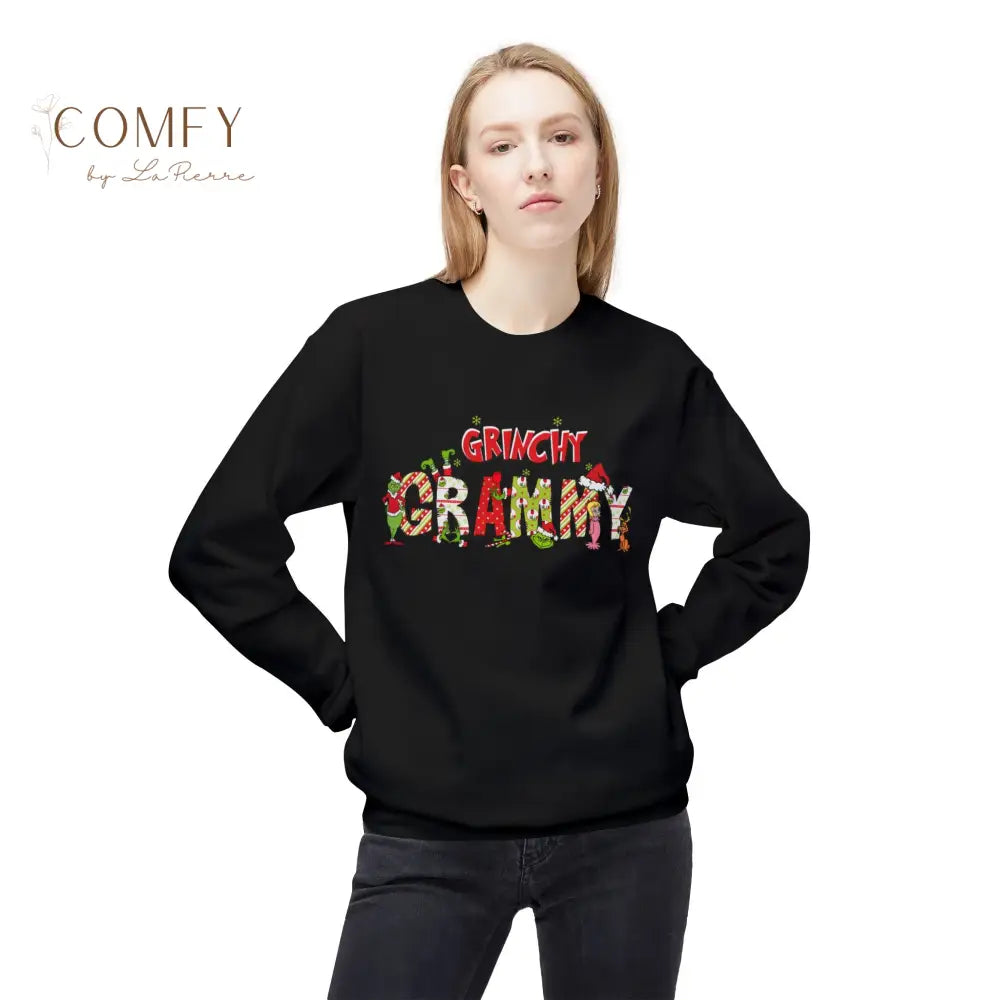 Grinchy Grammy Christmas - Unisex Softstyle Crewneck Sweatshirt (S-4XL) Sweatshirt