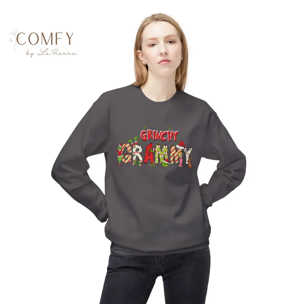 Grinchy Grammy Christmas - Unisex Softstyle Crewneck Sweatshirt (S-4XL) Sweatshirt