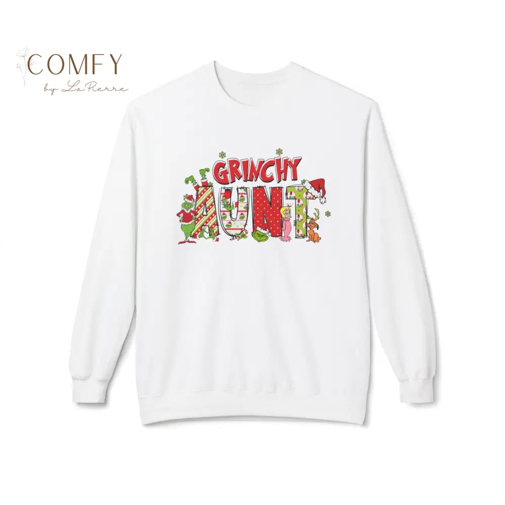 Grouchy Green Aunt Christmas Sweatshirt • Funny Holiday Auntie Crewneck • Festive Christmas Pullover • Unisex Softstyle