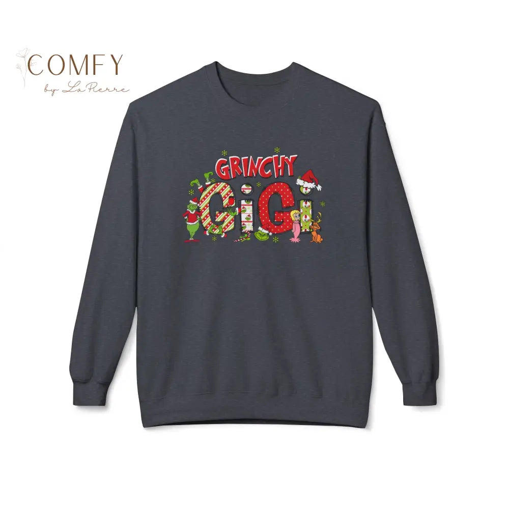 Grouchy Green Gigi Christmas Sweatshirt • Funny Holiday Grandma Crewneck • Festive Gigi Christmas Pullover • Unisex