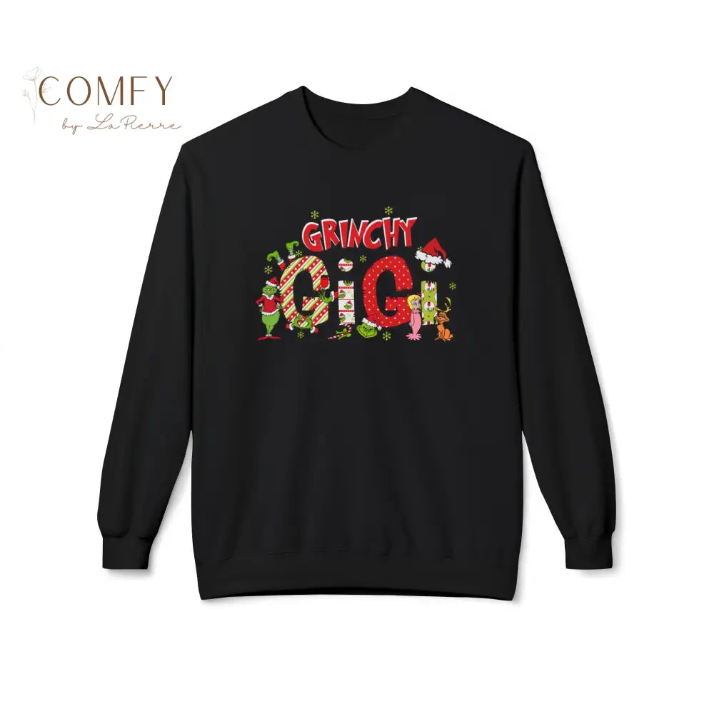 Grouchy Green Gigi Christmas Sweatshirt • Funny Holiday Grandma Crewneck • Festive Gigi Christmas Pullover • Unisex