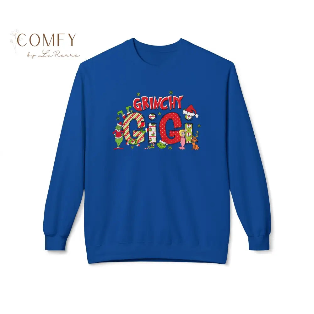Grouchy Green Gigi Christmas Sweatshirt • Funny Holiday Grandma Crewneck • Festive Gigi Christmas Pullover • Unisex