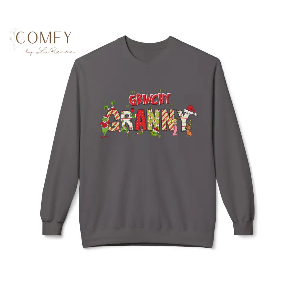 Grouchy Green Granny Christmas Sweatshirt • Funny Holiday Grandma Crewneck • Festive Granny Christmas Pullover • Unisex