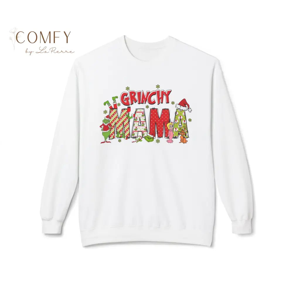 Grouchy Green Mama Christmas Sweatshirt • Funny Holiday Mom Crewneck • Festive Mama Christmas Pullover • Unisex
