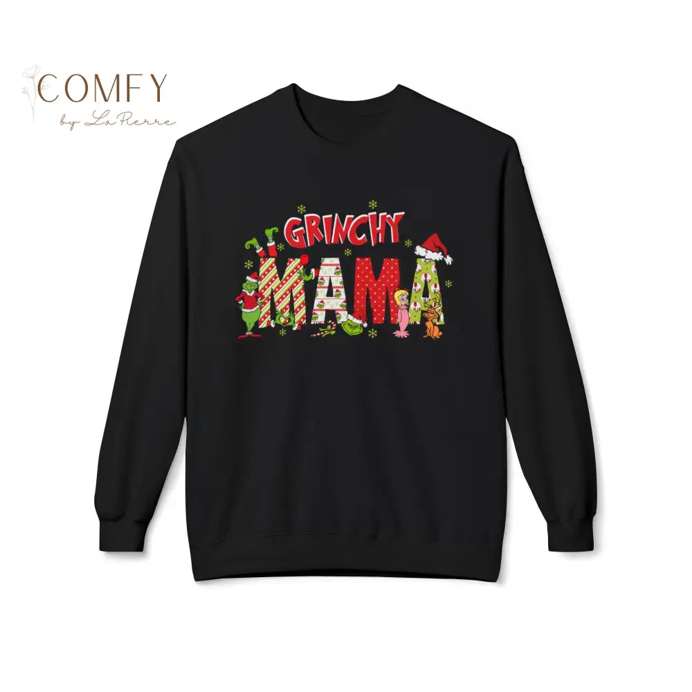Grouchy Green Mama Christmas Sweatshirt • Funny Holiday Mom Crewneck • Festive Mama Christmas Pullover • Unisex