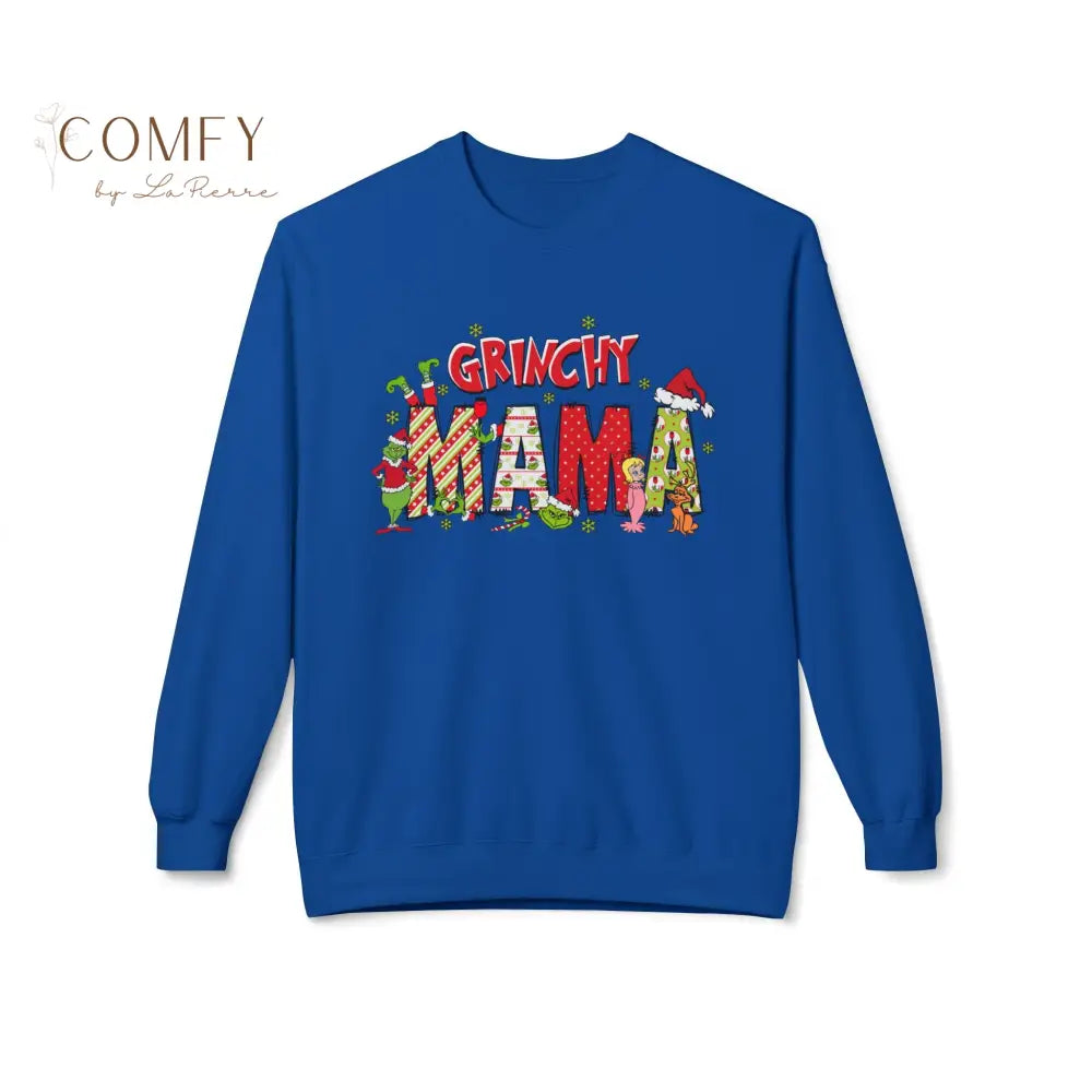 Grouchy Green Mama Christmas Sweatshirt • Funny Holiday Mom Crewneck • Festive Mama Christmas Pullover • Unisex