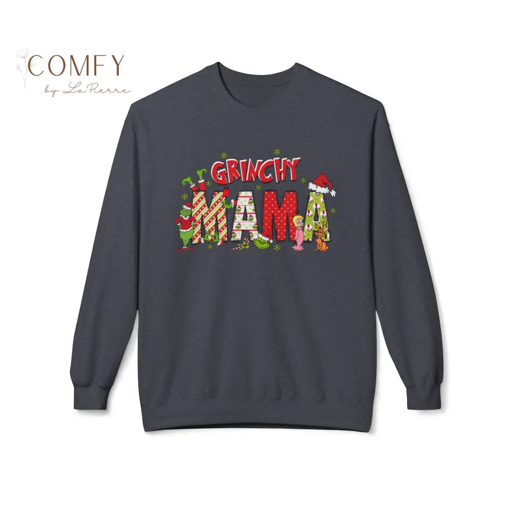 Grouchy Green Mama Christmas Sweatshirt • Funny Holiday Mom Crewneck • Festive Mama Christmas Pullover • Unisex