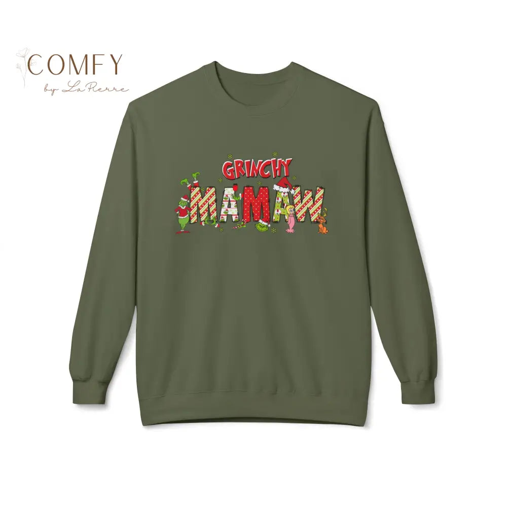 Grouchy Green Mawmaw Christmas Sweatshirt • Funny Holiday Grandma Crewneck • Festive Mawmaw Christmas Pullover • Unisex