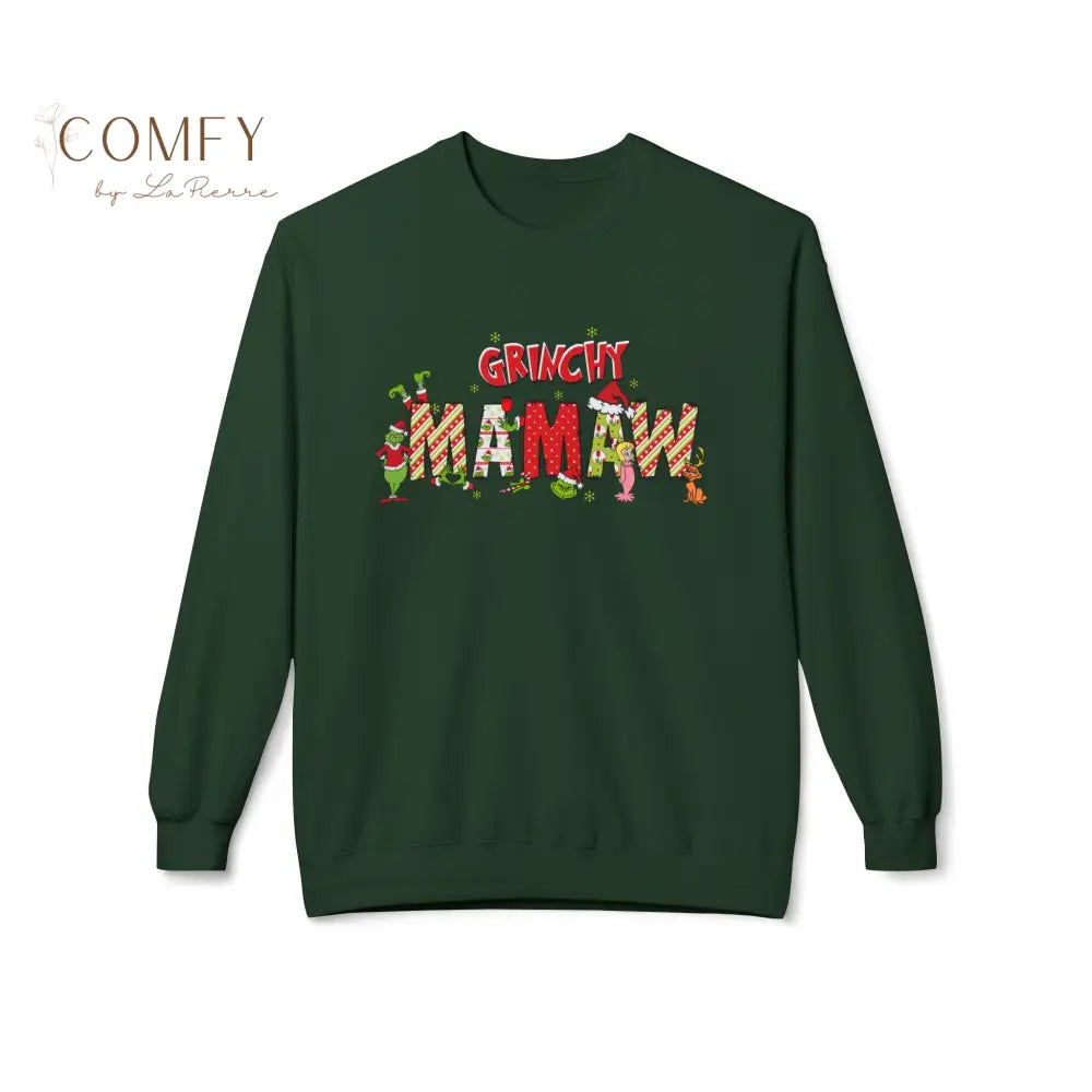 Grouchy Green Mawmaw Christmas Sweatshirt • Funny Holiday Grandma Crewneck • Festive Mawmaw Christmas Pullover • Unisex
