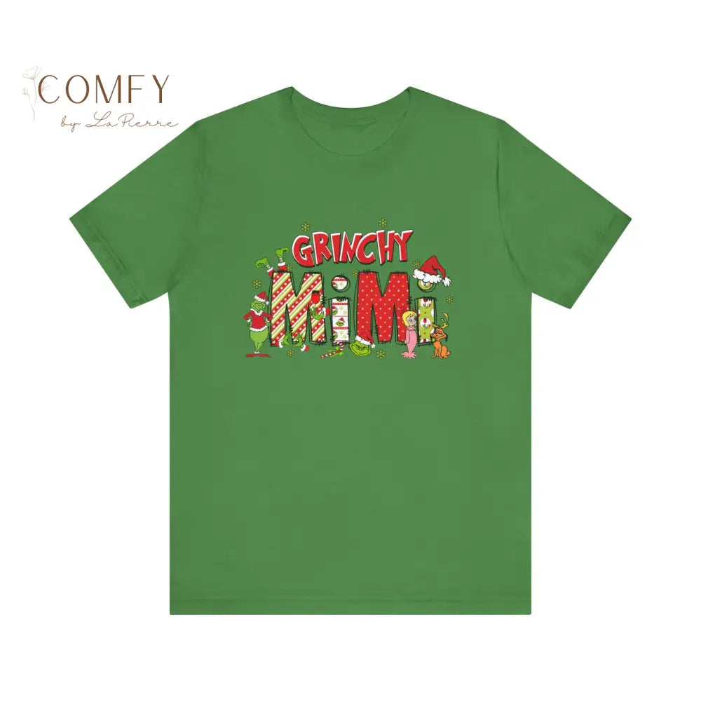 Grouchy Green Mimi Christmas Shirt • Funny Holiday Grandma Tee • Festive Mimi Christmas Graphic T-Shirt • Unisex Jersey