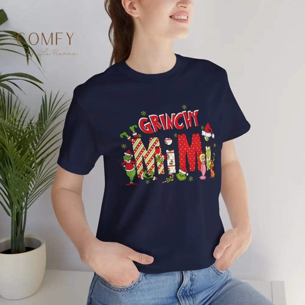 Grouchy Green Mimi Christmas Shirt • Funny Holiday Grandma Tee • Festive Mimi Christmas Graphic T-Shirt • Unisex Jersey