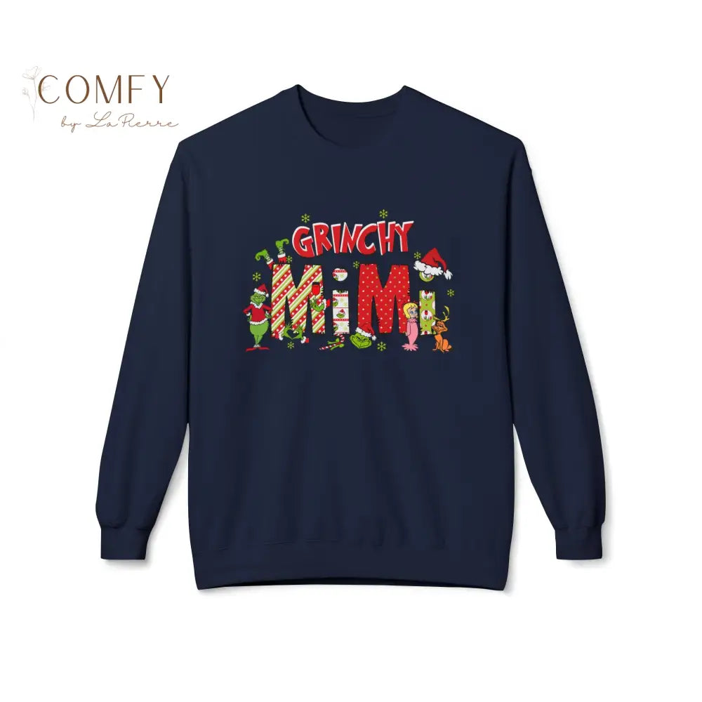 Grouchy Green Mimi Christmas Sweatshirt • Funny Holiday Grandma Crewneck • Festive Mimi Christmas Pullover • Unisex