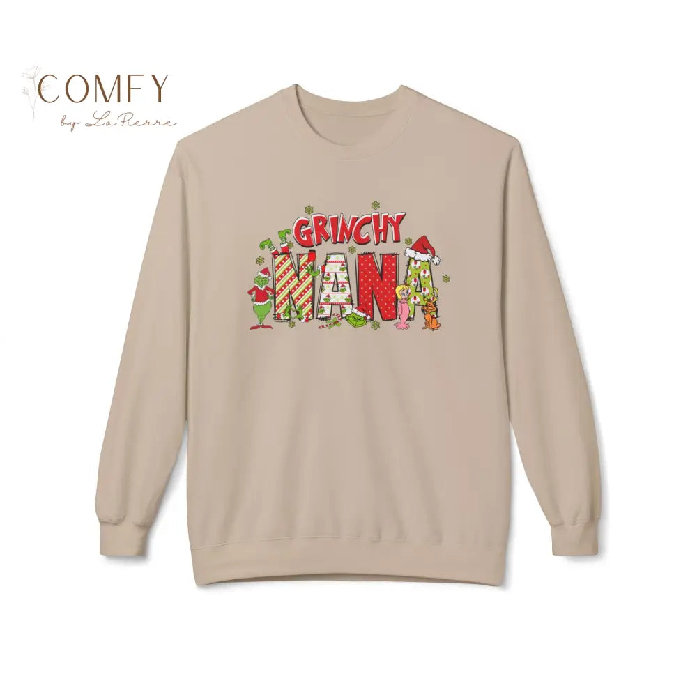 Grouchy Green Nana Christmas Sweatshirt • Funny Holiday Grandma Crewneck • Festive Nana Christmas Pullover • Unisex
