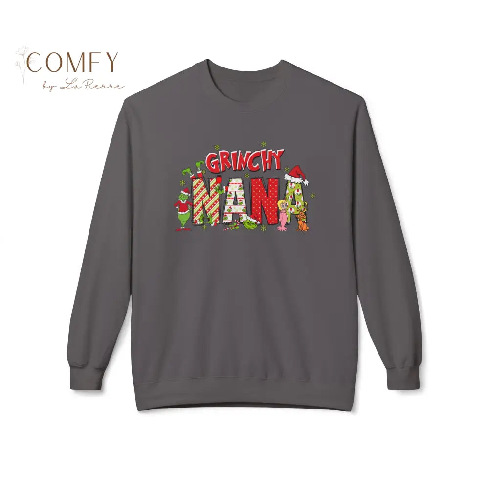 Grouchy Green Nana Christmas Sweatshirt • Funny Holiday Grandma Crewneck • Festive Nana Christmas Pullover • Unisex