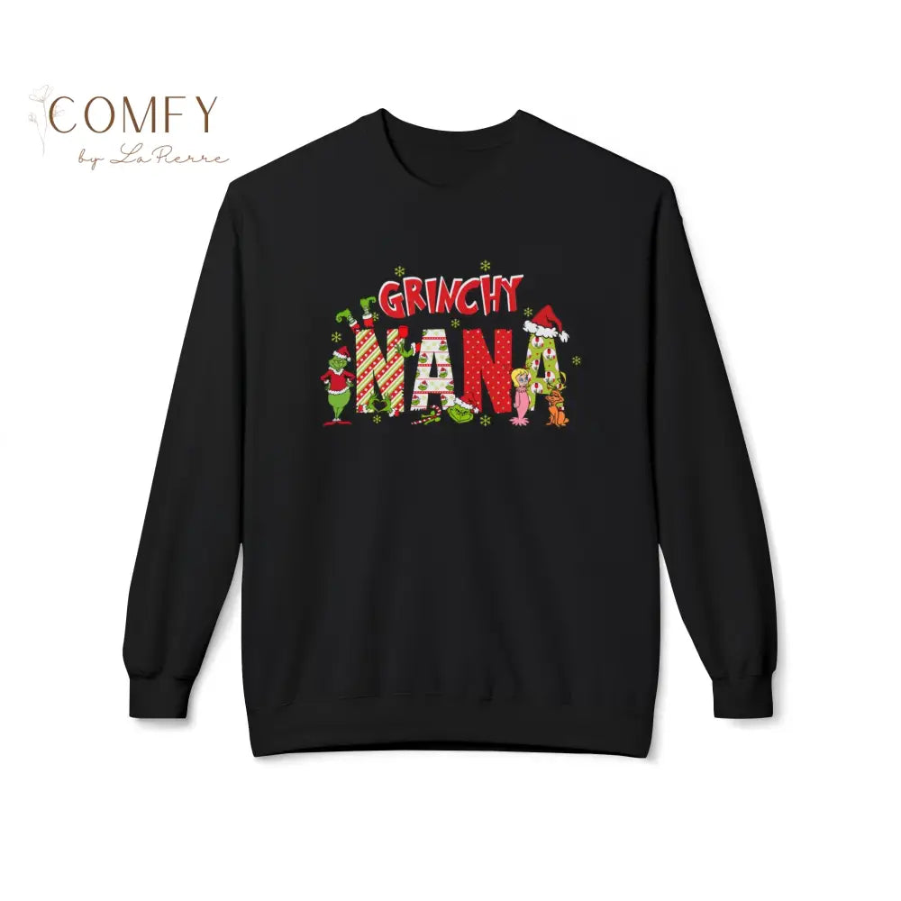 Grouchy Green Nana Christmas Sweatshirt • Funny Holiday Grandma Crewneck • Festive Nana Christmas Pullover • Unisex