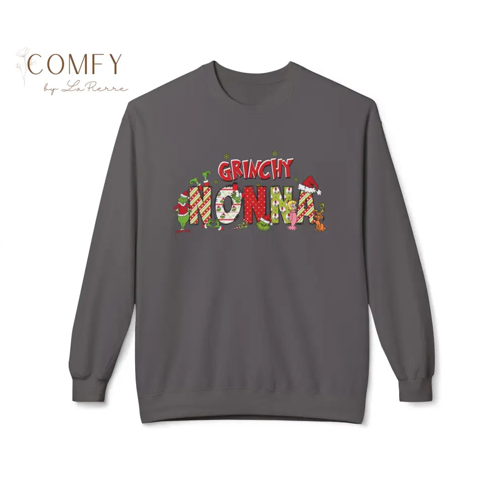 Grouchy Green Nonna Christmas Sweatshirt • Funny Holiday Grandma Crewneck • Festive Nonna Christmas Pullover • Unisex