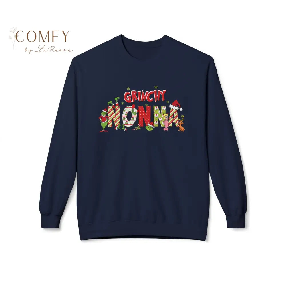 Grouchy Green Nonna Christmas Sweatshirt • Funny Holiday Grandma Crewneck • Festive Nonna Christmas Pullover • Unisex