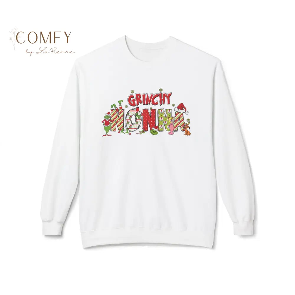Grouchy Green Nonna Christmas Sweatshirt • Funny Holiday Grandma Crewneck • Festive Nonna Christmas Pullover • Unisex