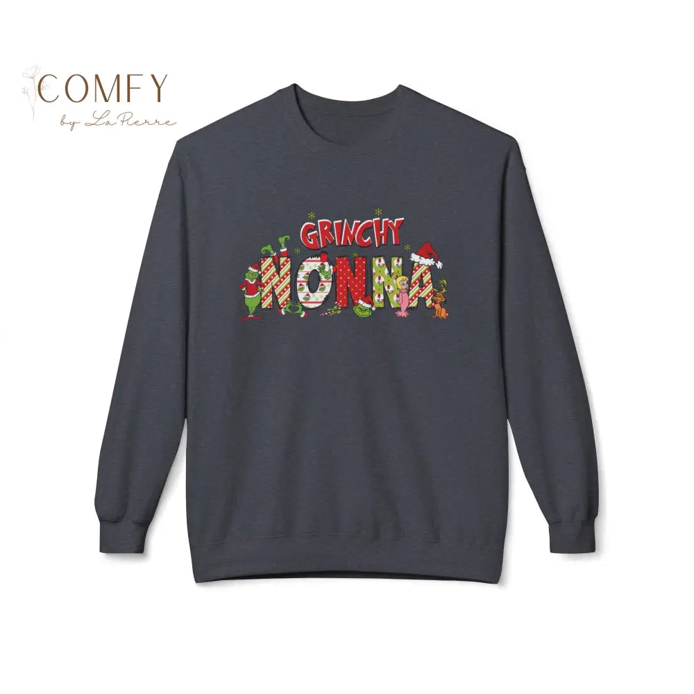Grouchy Green Nonna Christmas Sweatshirt • Funny Holiday Grandma Crewneck • Festive Nonna Christmas Pullover • Unisex