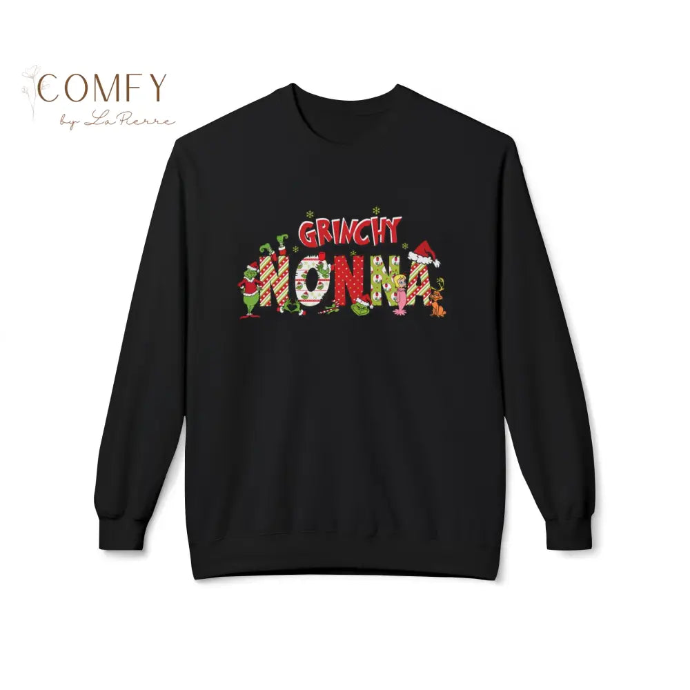 Grouchy Green Nonna Christmas Sweatshirt • Funny Holiday Grandma Crewneck • Festive Nonna Christmas Pullover • Unisex