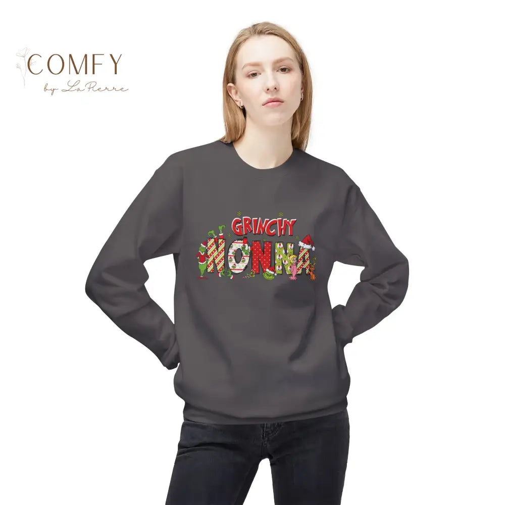 Grouchy Green Nonna Christmas Sweatshirt • Funny Holiday Grandma Crewneck • Festive Nonna Christmas Pullover • Unisex
